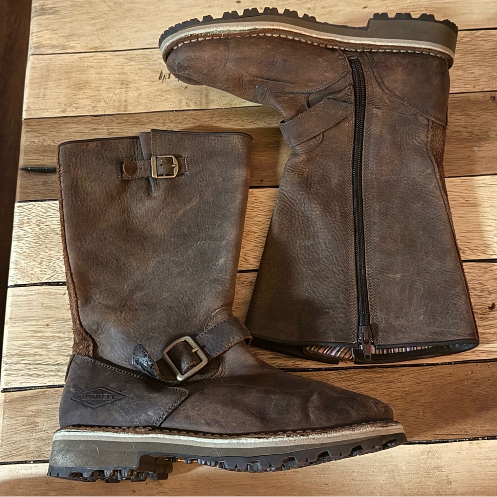 Merrell Wilderness Remix Boots Brown Leather Size 6